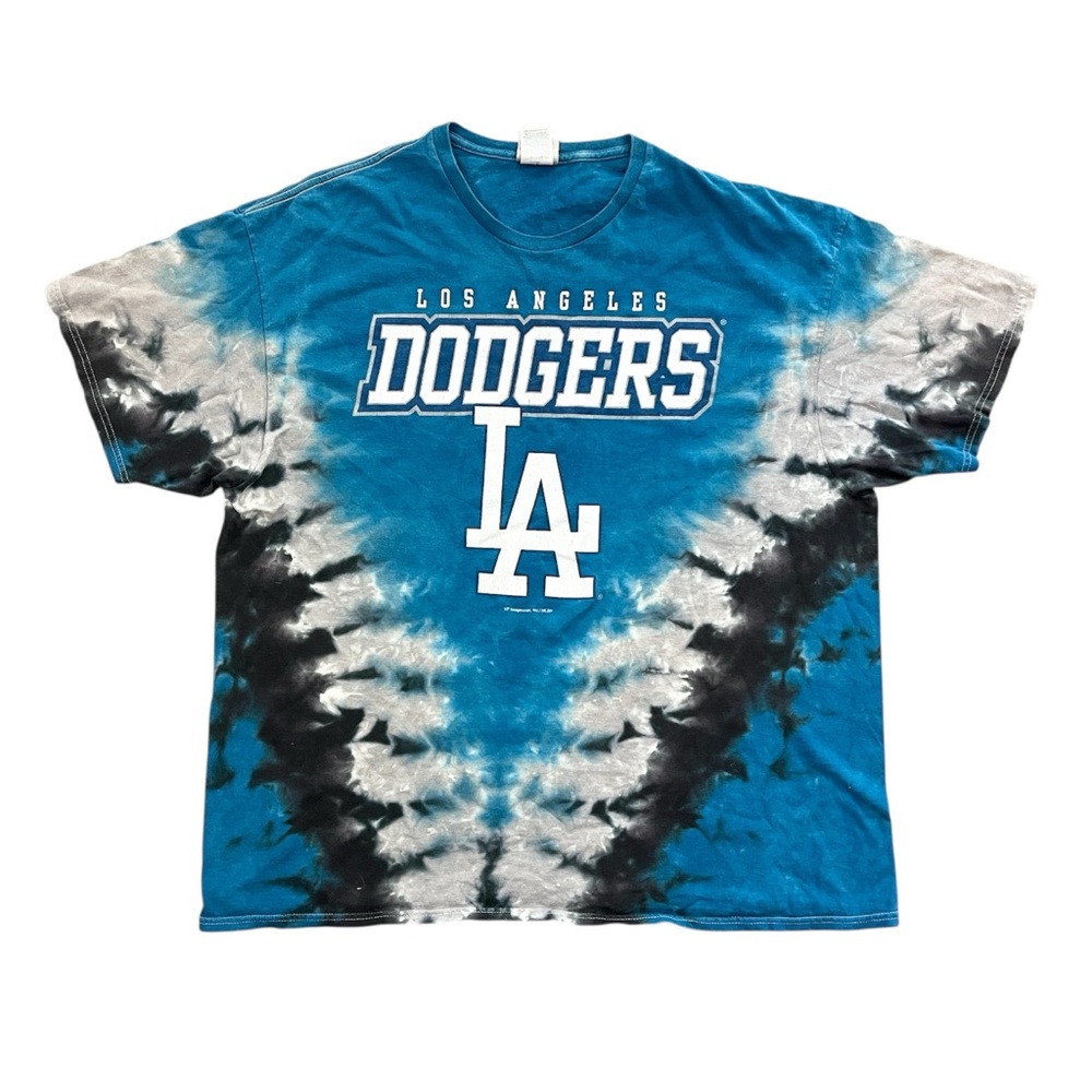 MLB Los Angeles Dodgers Blue Tie Dye Shirt Men's Size 2XL Vintage Genuine MLB